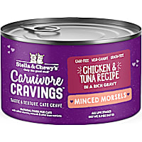 Stella & Chewy's Carnivore Cravings Minced Morsels Cage-Free Chicken & Wild-Caught Tuna Recipe Wet Cat Food