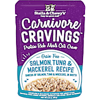 Stella & Chewy's Carnivore Cravings Protein Rich Meal or Topper Salmon, Tuna & Mackerel Recipe Wet Cat Food