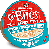 Stella & Chewy's Lil Bites Chicken & Salmon Dinner in Broth Savory Dog Stews for Small Breeds