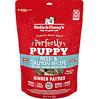 Stella & Chewy's Freeze Dried Raw Dinner Patties Protein Rich Perfectly Puppy Beef & Salmon Recipe Dry Dog Food
