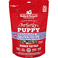 Stella & Chewy's Freeze Dried Raw Dinner Patties Protein Rich Perfectly Puppy Chicken & Salmon Recipe Dry Dog Food