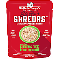 Stella & Chewy's Shredrs Cage Free Chicken & Duck Recipe in Broth Wet Dog Food