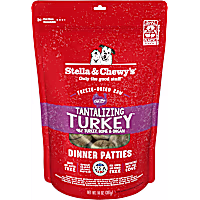 Stella & Chewy's Freeze Dried Raw Dinner Patties High Protein Tantalizing Turkey Recipe Dry Dog Food