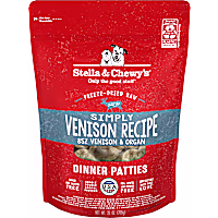 Stella & Chewy's Freeze Dried Raw Dinner Patties High Protein Simply Venison Recipe Dry Dog Food