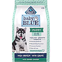 Blue Buffalo Baby Blue Healthy Growth Formula with DHA, High-Protein Savory Chicken Recipe Natural Dry Food for Puppies