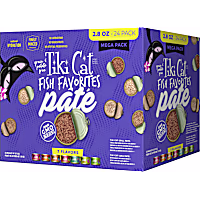 Tiki Cat Mega Pack Fish Favorites Pate Wet Food for Cats