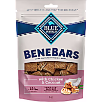 Blue Buffalo BeneBars Skin & Coat Support Dog Treats with Omega 3 & 6, Chicken & Coconut