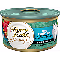 Fancy Feast Medleys Tuna Primavera With Tomatoes, Carrots and Spinach in a Silky Broth Wet Cat Food