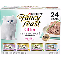 Fancy Feast Grain Free Classic Pate Collection Wet Kitten Food Variety Pack
