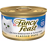 Fancy Feast Classic Pate Ocean Whitefish and Tuna Grain Free Wet Cat Food