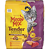 Meow Mix Tender Centers with Basted Bites Chicken & Tuna Flavors Dry Cat Food