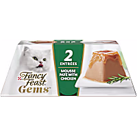 Fancy Feast Gems Mousse Pate With Chicken and Halo of Savory Gravy Wet Cat Food