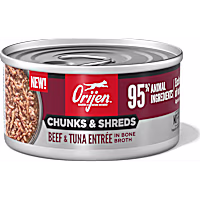 ORIJEN Chunks & Shreds Beef & Tuna Entree Wet Cat Food