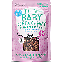 Tiki Cat Baby Tuna & Salmon, Soft & Chewy Treats for Kittens