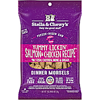 Stella & Chewy's Freeze Dried Dinner Morsels Yummy Lickin' Salmon & Chicken Recipe Cat Food