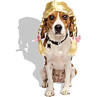 Petco Blonde Braids Wig Pet Costume Headpiece