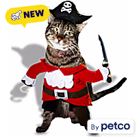 Petco Pirate 2-Piece Illusion Cat Halloween Costume