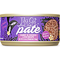 Tiki Cat After Dark Rabbit & Chicken Liver Recipe Soft Pate Wet Cat Food