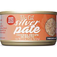 Tiki Cat Silver Chicken Recipe in Broth Pate Wet Cat Food