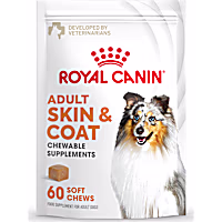 Royal Canin Skin & Coat Dog Supplement Soft Chews for Adult Dogs
