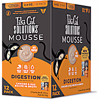 Tiki Cat Solutions Mousse Multipack Digestion, Chicken & Egg Wet Cat Food