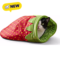 Petco Strawberry Sleep Sack Cat Bed