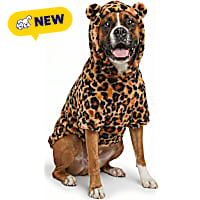 Petco Leopard Print Teddy Bear Hooded Pet Sweater