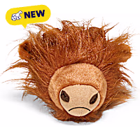 Petco Highland Cow Head Plush with Nylon Horns Dog Toy