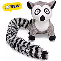 Petco Lemur Long Tail Plush Dog Toy
