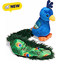 Petco Peacock Long Tail Plush Dog Toy