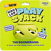 WAGLAB The Boomerang Green Dog Toy