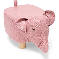 Petco Elephant Figural Wooden Base Foot Stool