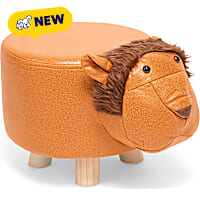 Petco Lion Figural Wooden Base Foot Stool