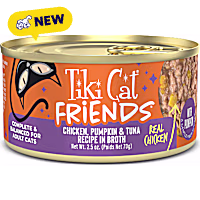 Tiki Cat Friends Chicken, Pumpkin & Tuna Cat Food