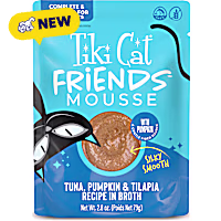 Tiki Cat Friends Mousse Tuna, Pumpkin & Tilapia Cat Food