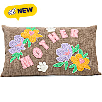 Petco Mother Floral Chenille Decorative Throw Pillow
