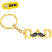 Petco "Dad" Metal Keychain