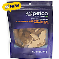 Petco Halloween Assorted Carob & Vanilla Flavor Cookie Treats for Dogs