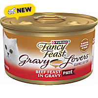 Purina Fancy Feast Gravy Lovers Beef Feast Pate in Wet Cat Food Gravy