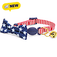 Petco Red White & Blue Breakaway Kitten Collar