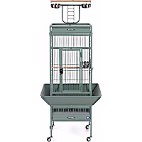 Prevue Pet Products Signature Select Series Wrought Iron Bird Cage in Sage