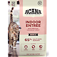 ACANA Indoor Entree Chicken Turkey Whole Herring and Rabbit Dry Cat Food for Indoor Cats