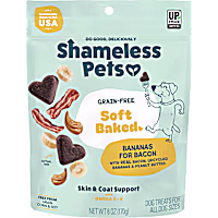 Shameless Pet Treats Bananas for Bacon Soft-Baked Biscuit Dog Treats