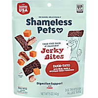 Shameless Pet Treats Duck Sweet Potato Jerky Bites Dog Treats