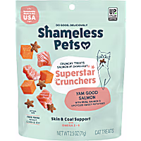 Shameless Pet Treats Yam Good Salmon Crunchy Cat Treats