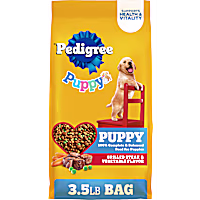 Pedigree Puppy Grilled Steak and Vegetable Flavor Dry Puppy Food