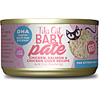 Tiki Cat Baby Chicken, Salmon & Chicken Liver Pate Wet Food for Kittens