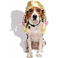 Petco Blonde Braids Wig Pet Costume Headpiece