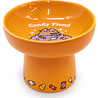 Pusheen Halloween "Candy Fiend" Pedastol Cat Bowl