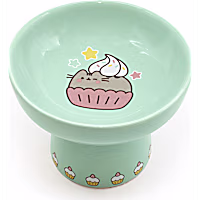 Pusheen Pedestal Ceramic Bowl for Cats